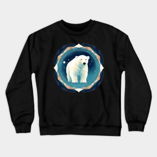 Polar Bear in Ornament, Love Bears Crewneck Sweatshirt